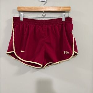 Nike Women's Florida State University Seminoles Athletic Shorts. Size small